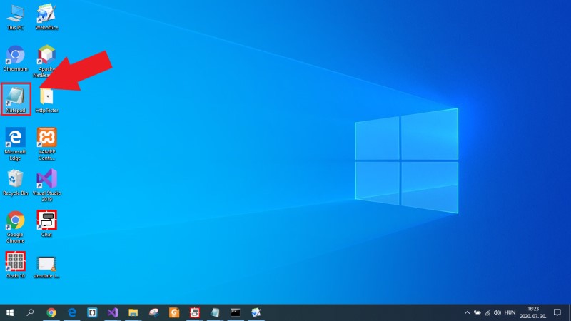 open notepad open notepad