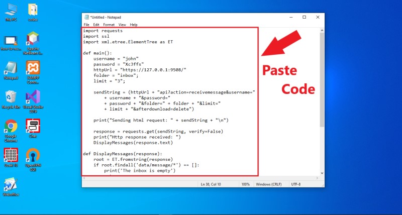 paste source code to notepad paste source code to notepad