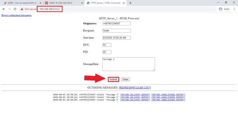 simulate some incoming sms simulate some incoming sms
