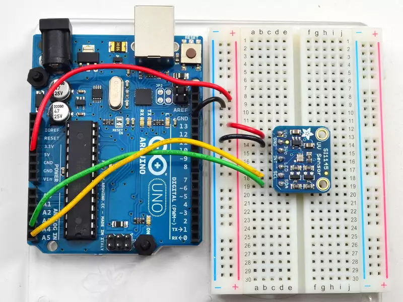 how to wire si1145 to arduino