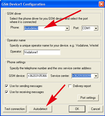 autodetect the gsm driver