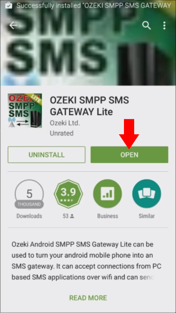 opening ozeki smpp sms gateway
