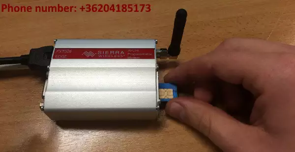 inserting sim card in sierra wireless gprs modem