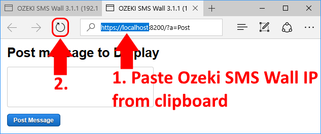 paste your ip address from clipboard
