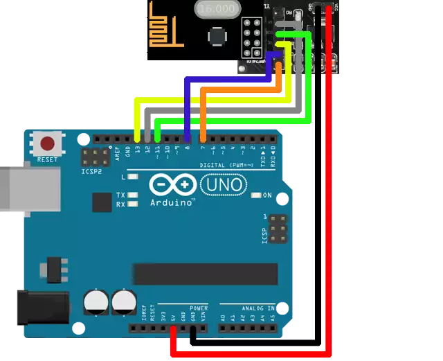 arduino uno with transceiver