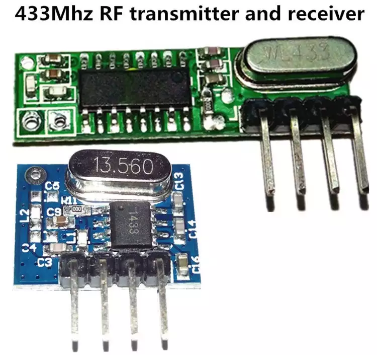 the receiver and the transmitter