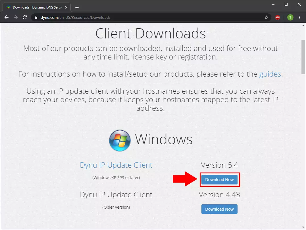 download windows client