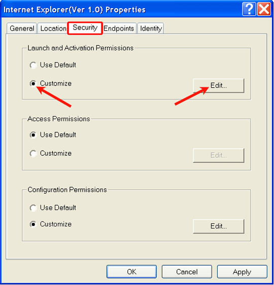 configure of internet explorer