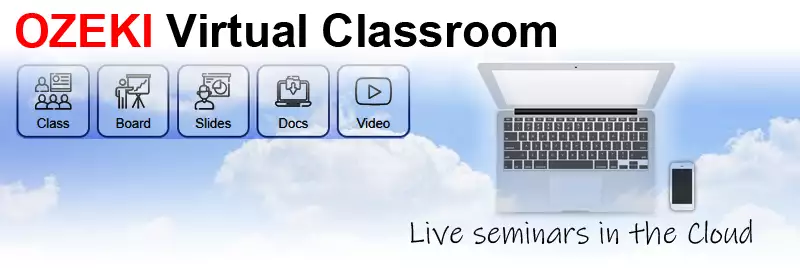 live seminars in the cloud with the ozeki virtual classroom