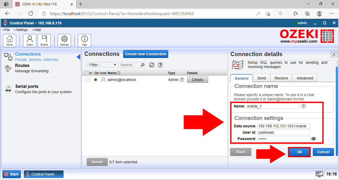 sql messaging