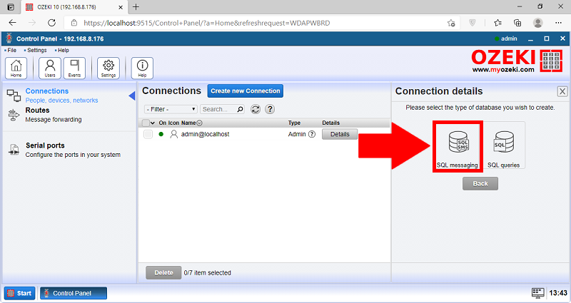 sql messaging