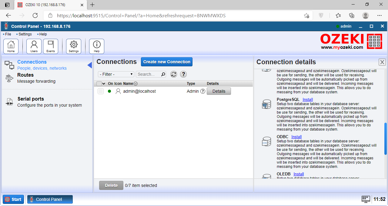 sql messaging