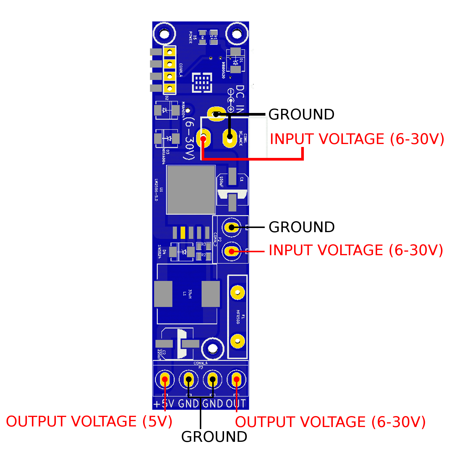 the pinout of dc-dc converter