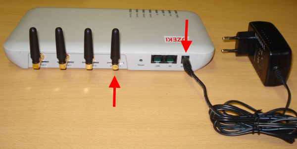 dc adapter and sim card slots