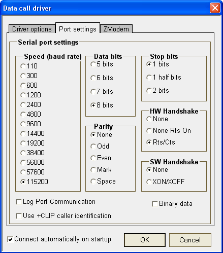 how to configure port settings in ozeki message server